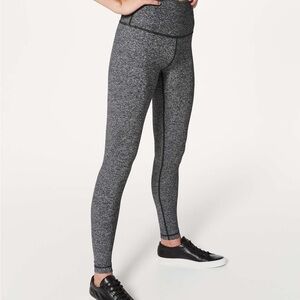 Lululemon Athletica Wunder Under Hi-Rise Tight *28" - Heathered Black
